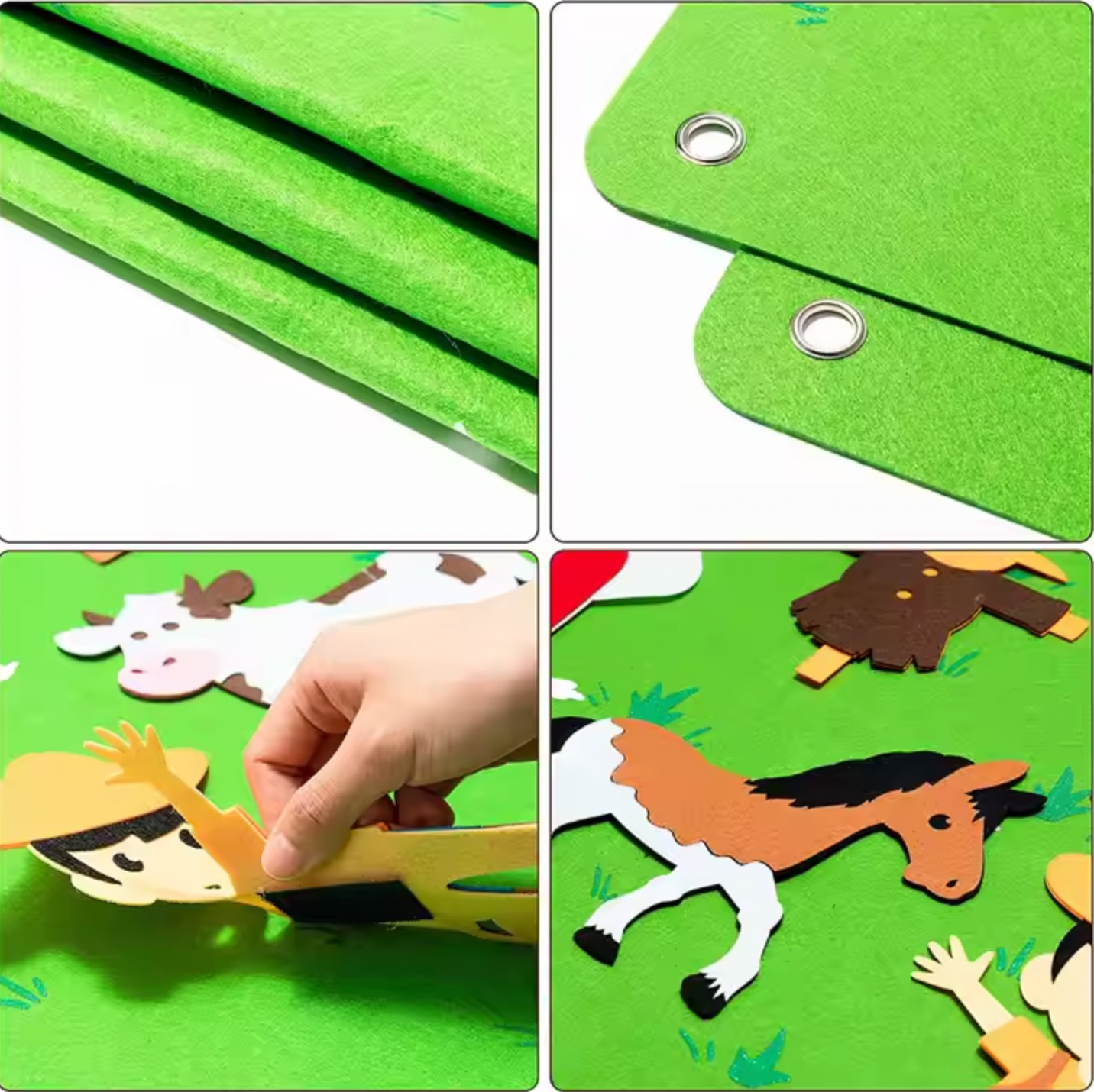 Toy Felt Farm Story Board Set