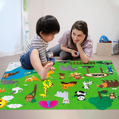 Toy Felt Farm Story Board Set